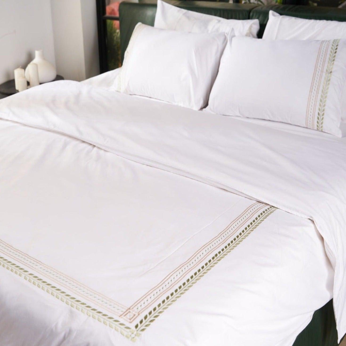 Embroidered Duvet Cover Set