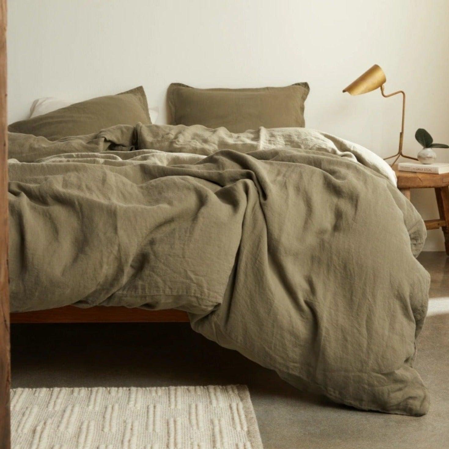 Olive Duvet Cover Set