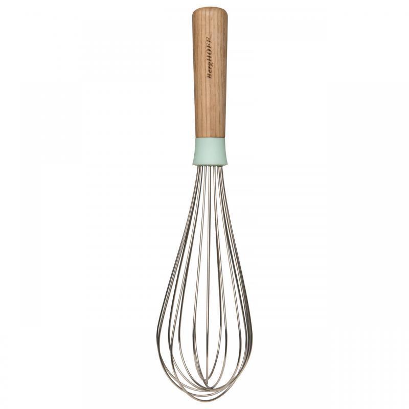 BergHOFF - Leo - Whisk With Wooden Handle - 13.3cm - Green - 52000211