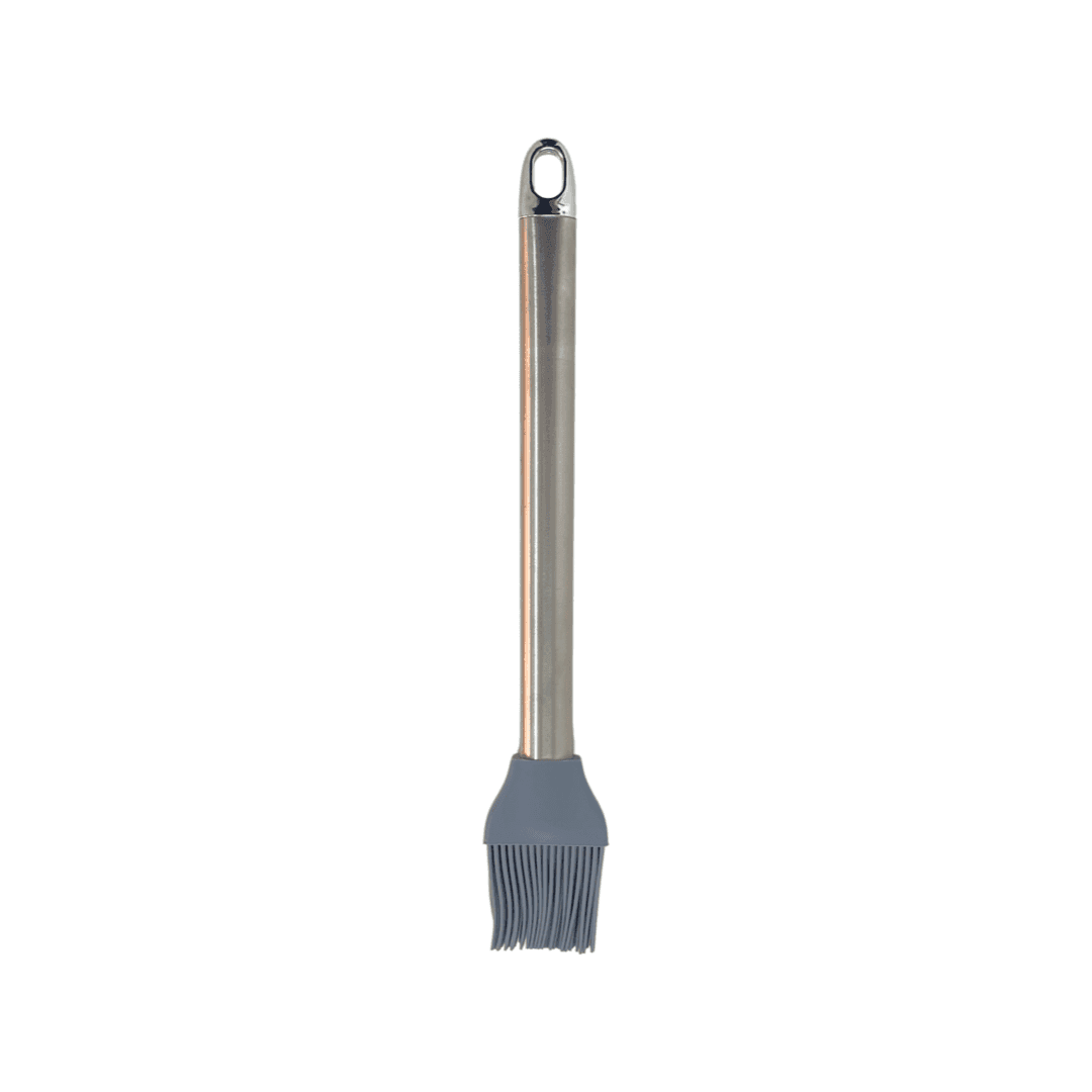 Cook Style - Silicone Kitchen Brush With Stainless Steel Handle - Grey - 25x4cm - 520008197