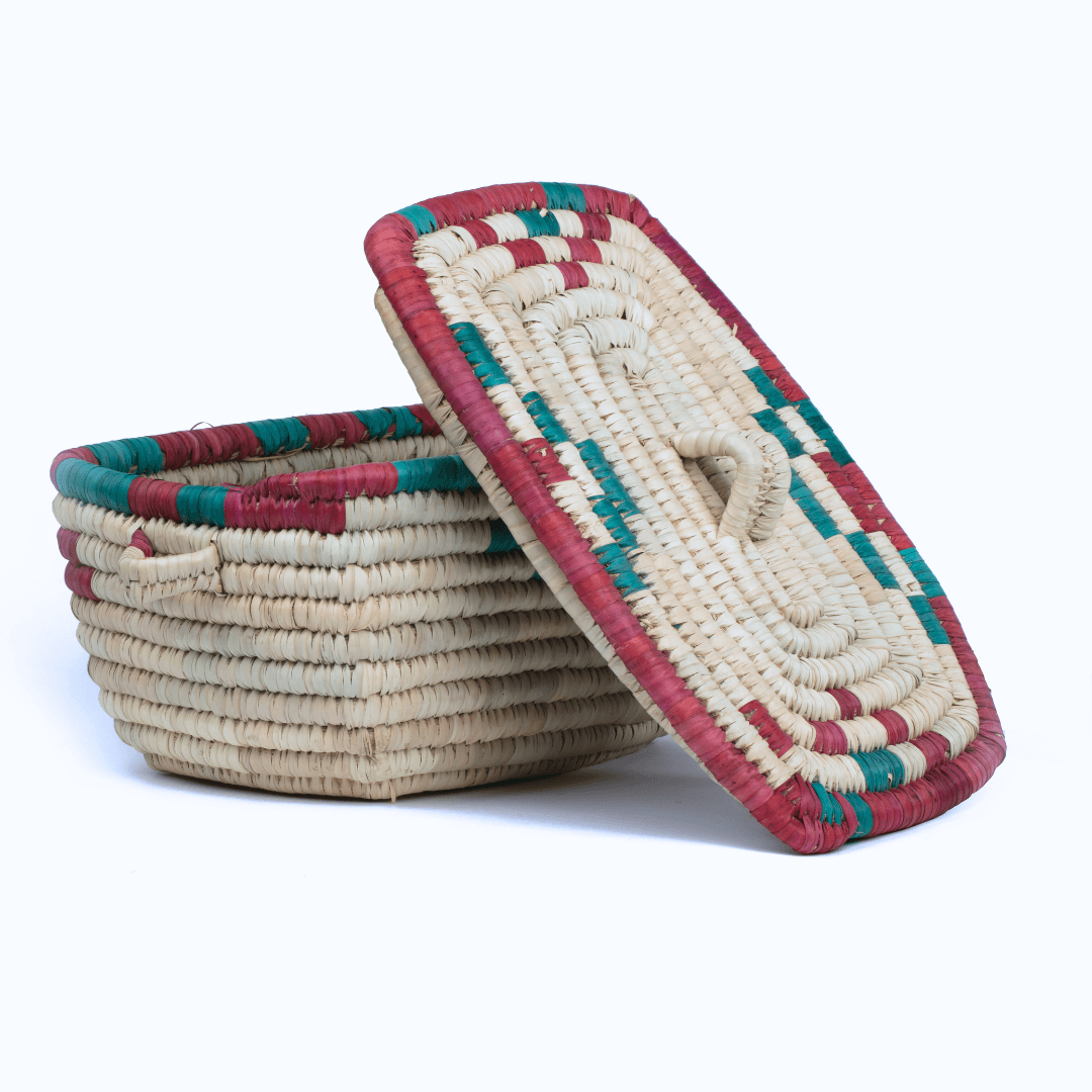 Colored Rectangular Basket