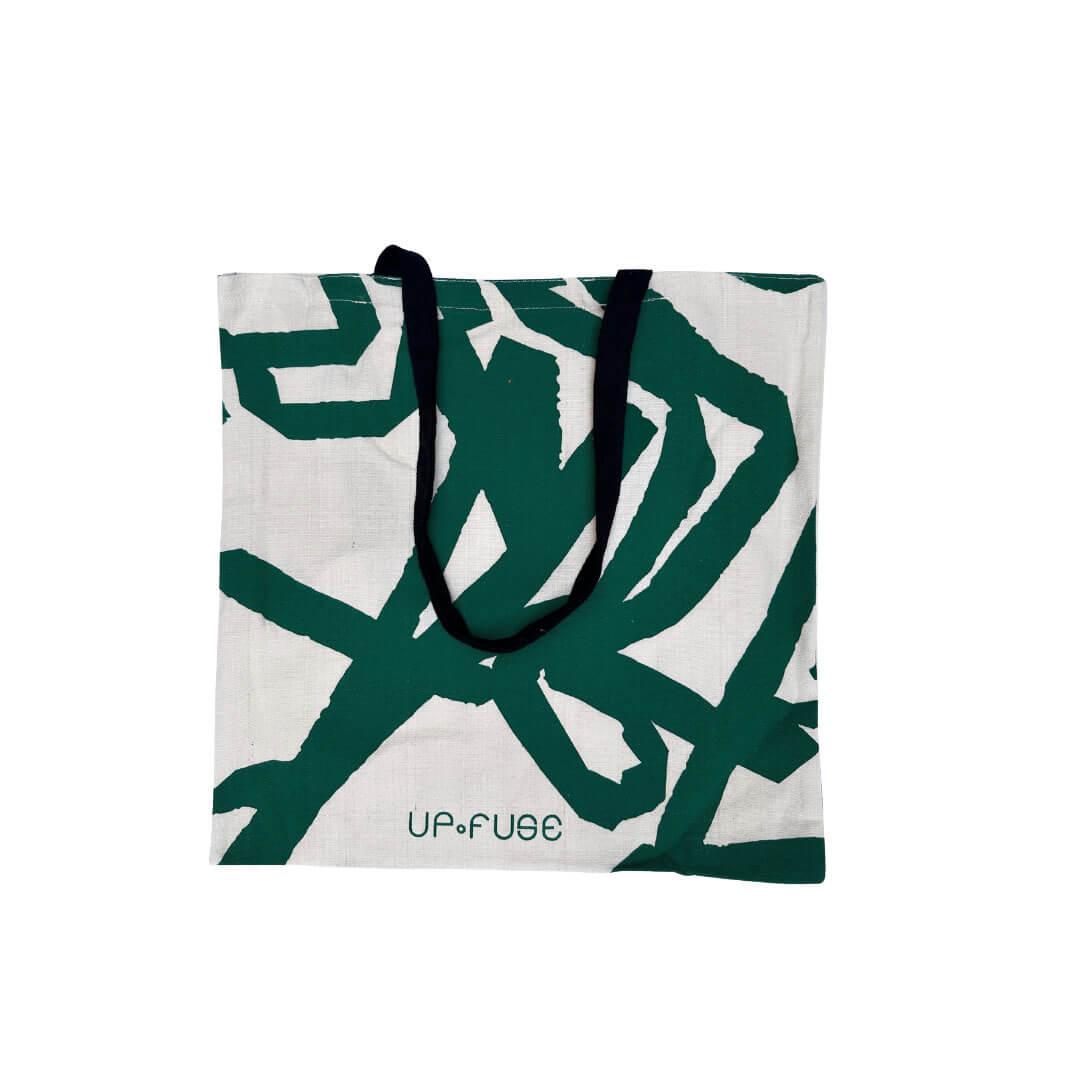 Canvas Tote Bag- Dark Green Confetti