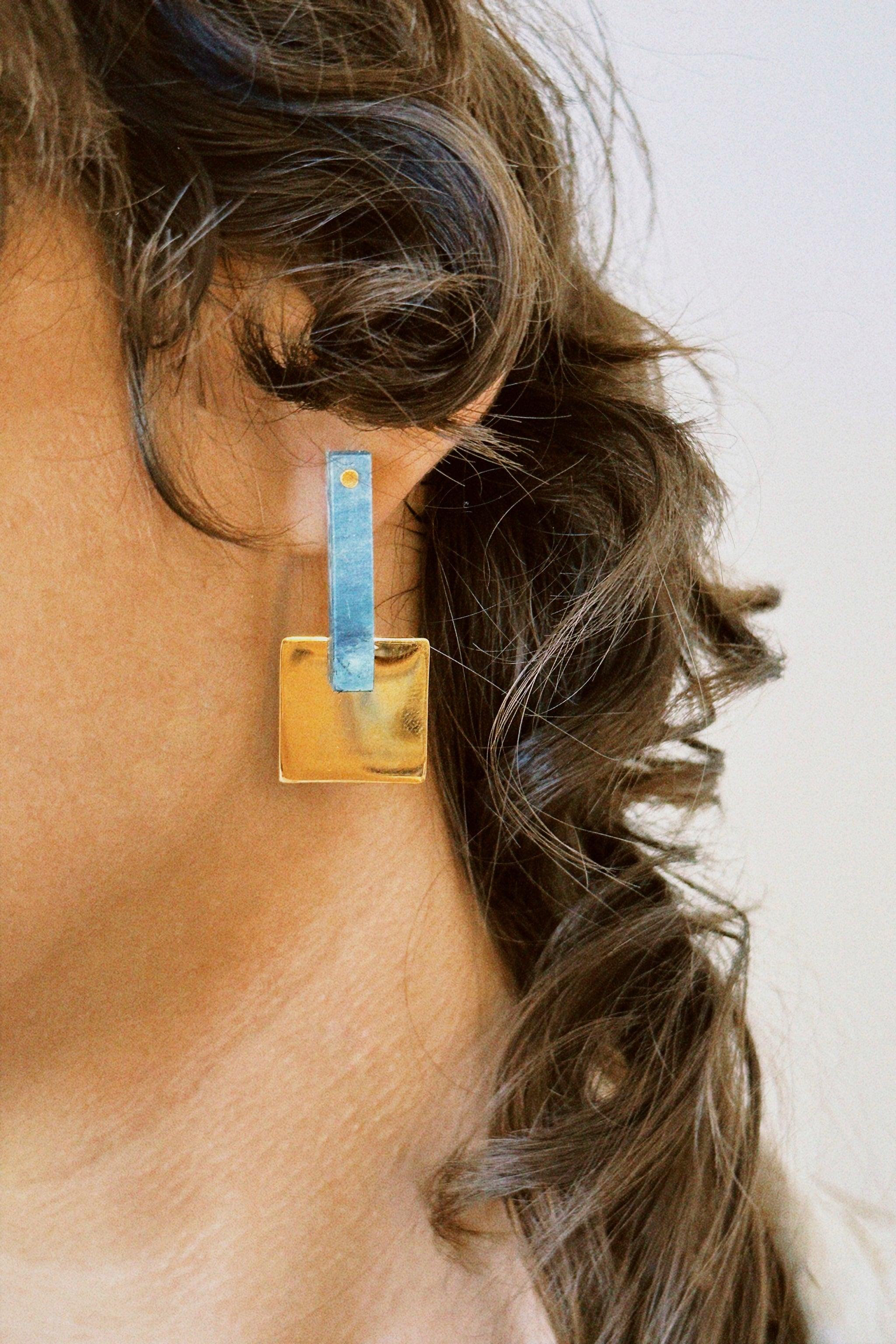 Rectangular Earring